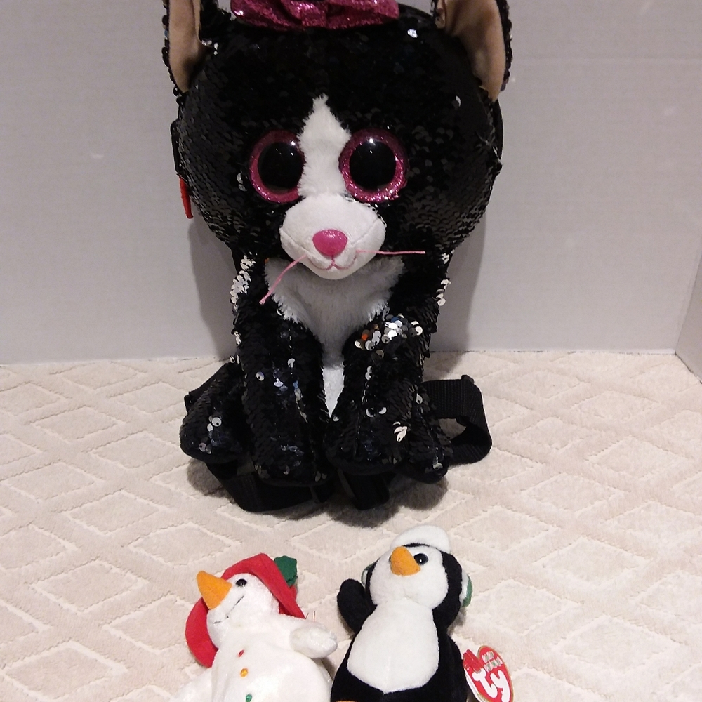 - Ty kitty flip sequun backpack-NWOT
